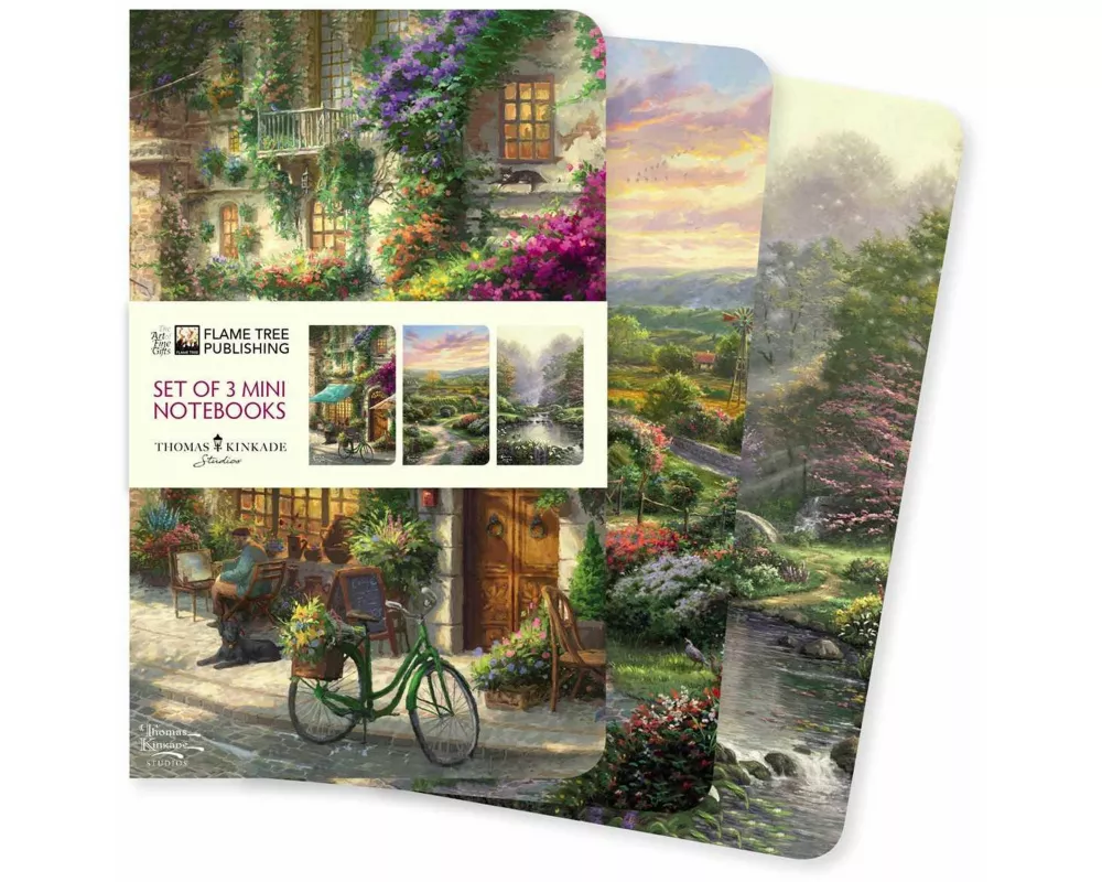 Thomas Kinkade Set of 3 Mini Notebooks