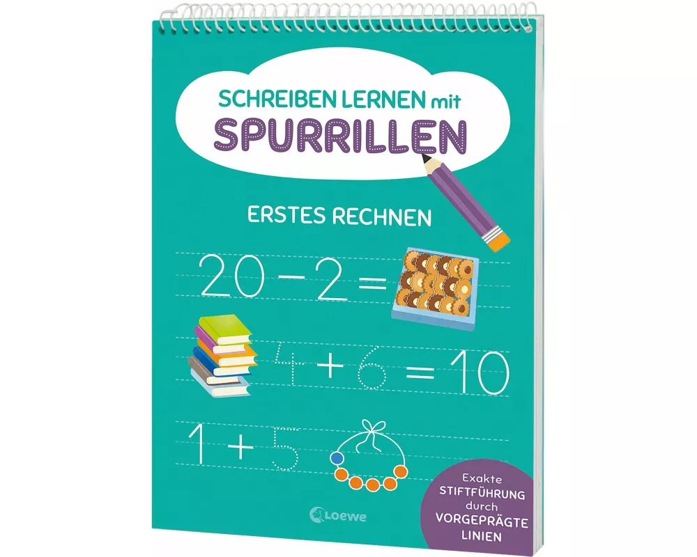 Schreiben lernen mit Spurrillen - Erstes Rechnen
