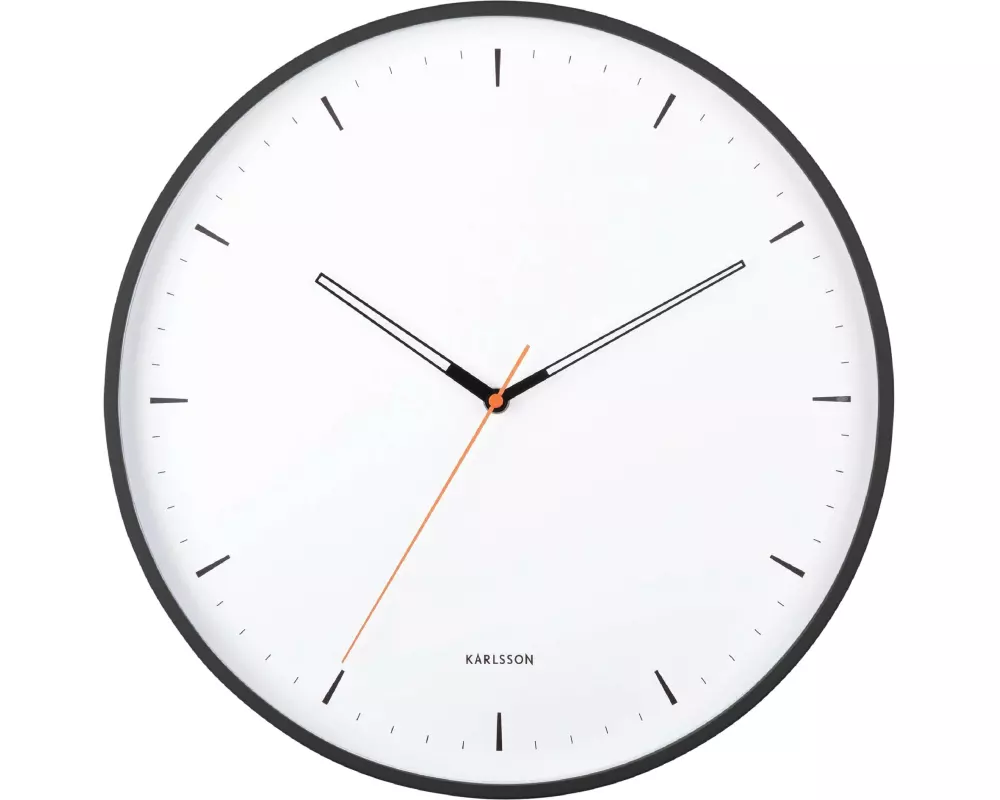 KARLSSON Wanduhr Calm 40 cm, Schwarz