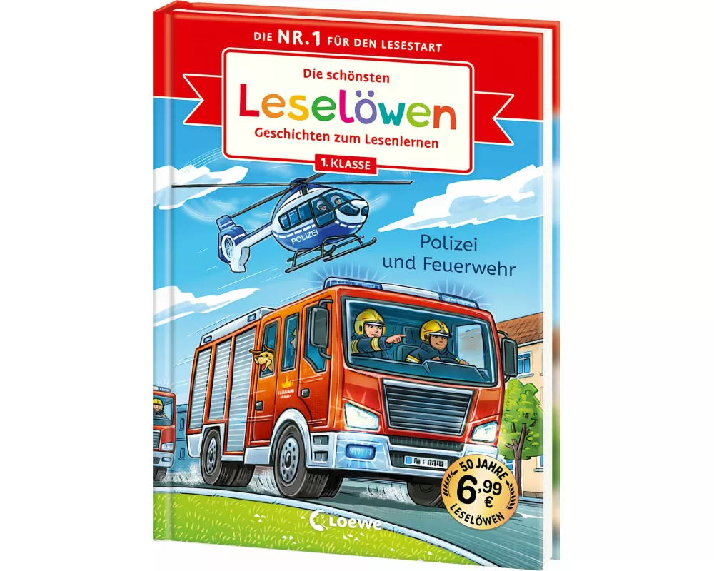 Die schönsten Leselöwen-Geschichten zum Lesenlernen - Polizei und Feuerwehr