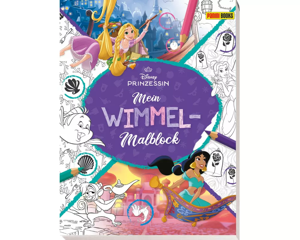 Disney Prinzessin: Mein Wimmel-Malblock