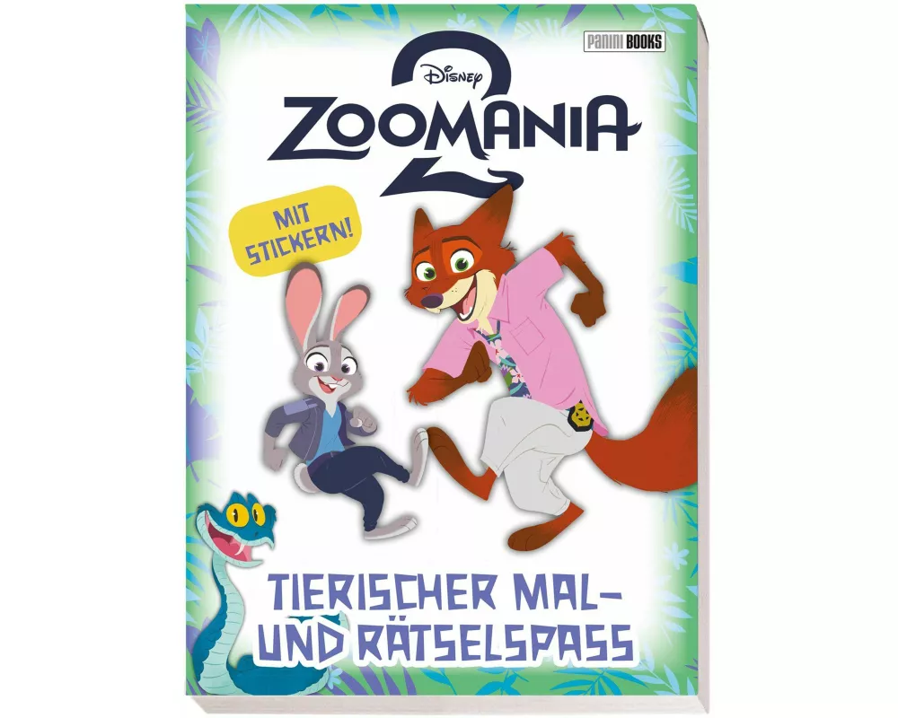 Disney Zoomania 2: Tierischer Mal- und Rätselspaß - Mit Stickern!