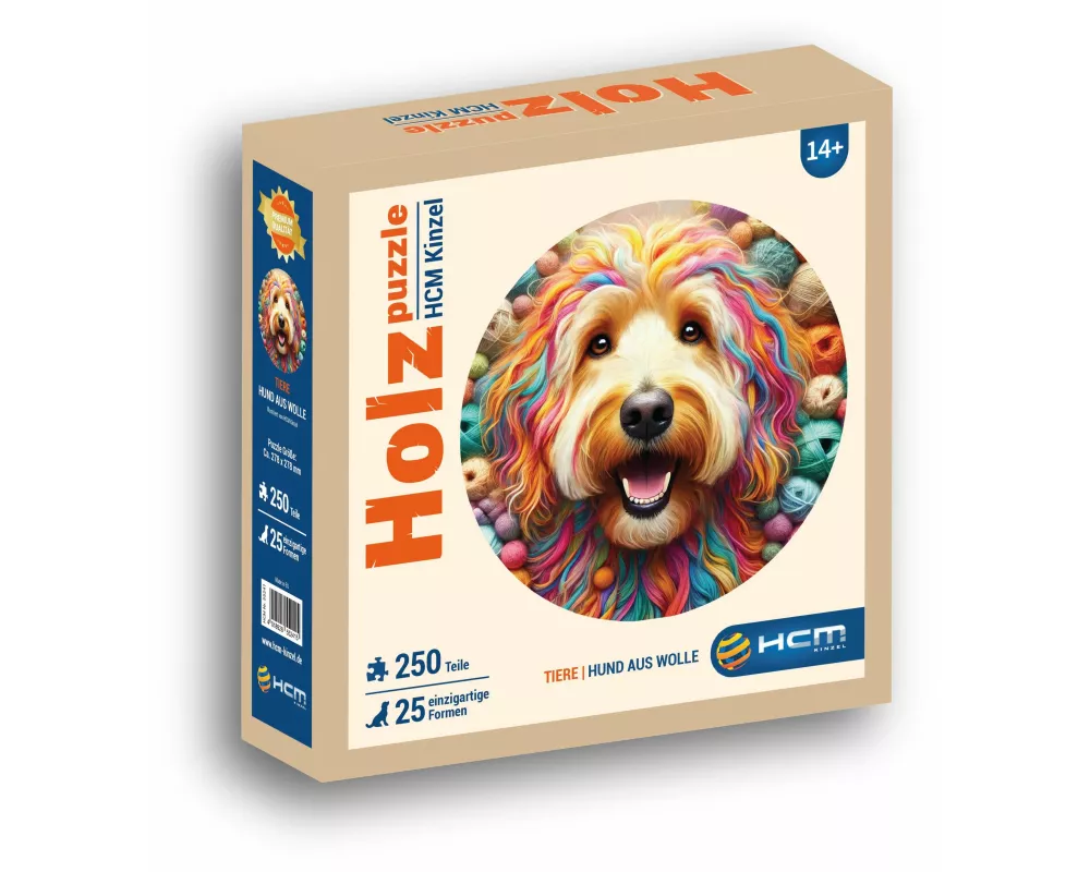 Holzpuzzle - Hund aus Wolle 250 Teile