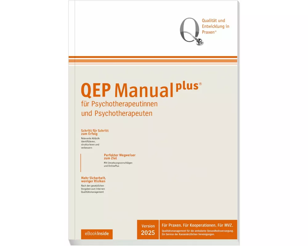 QEP-Manualplus für Psychotherapeutinnen und Psychotherapeuten