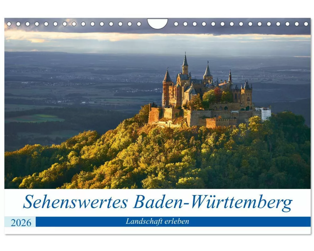 Sehenswertes Baden-Württemberg (Wandkalender 2026 DIN A4 quer), CALVENDO Monatskalender