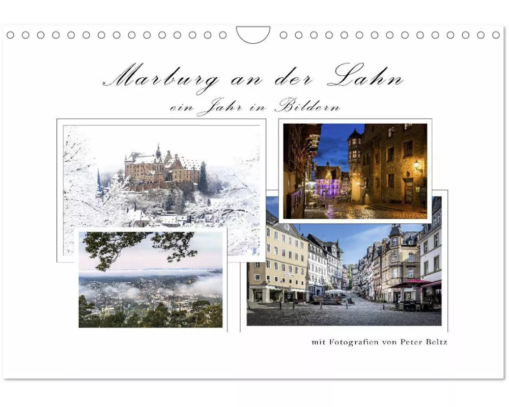 Marburg an der Lahn - ein Jahr in Bildern (Wandkalender 2026 DIN A4 quer), CALVENDO Monatskalender