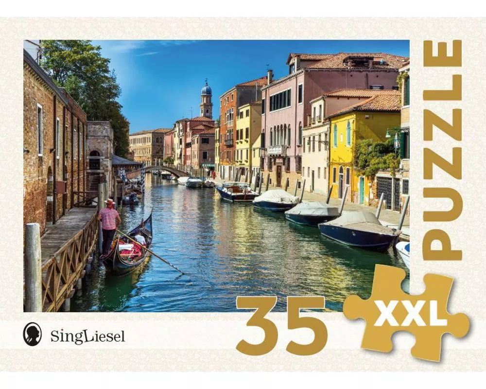 Demenz-Puzzle: Venedig. Das Demenz-Puzzle-Spiel mit 35 Puzzle-Teilen im XXL-Format