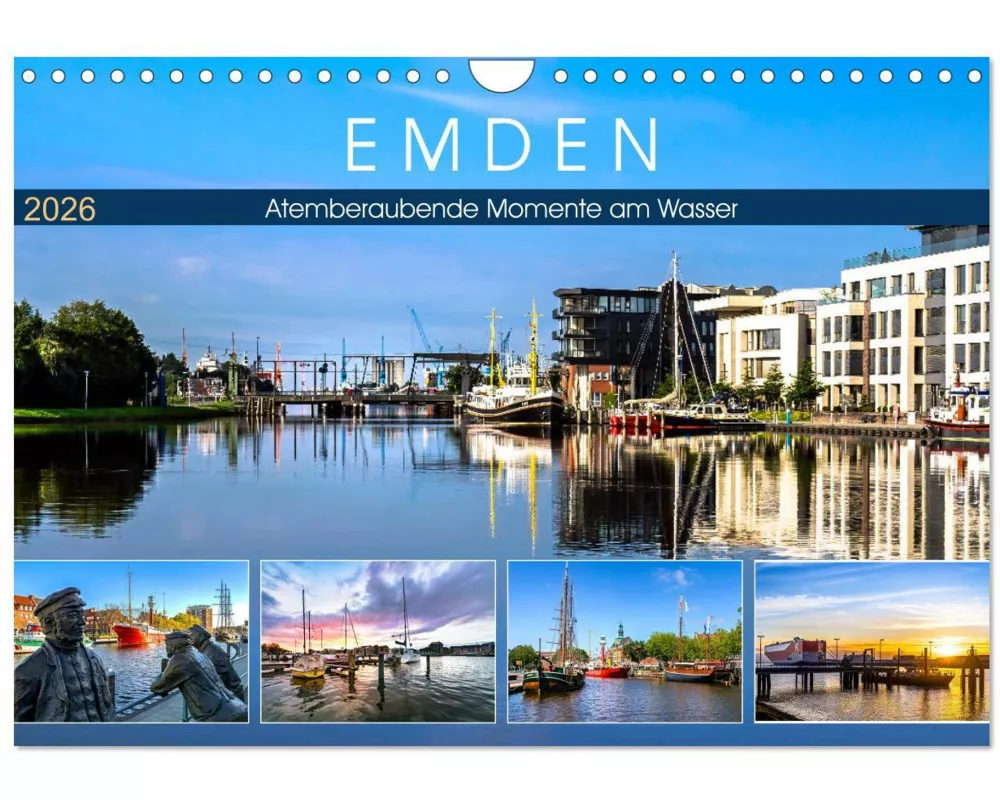 EMDEN Atemberaubende Momente am Wasser (Wandkalender 2026 DIN A4 quer), CALVENDO Monatskalender