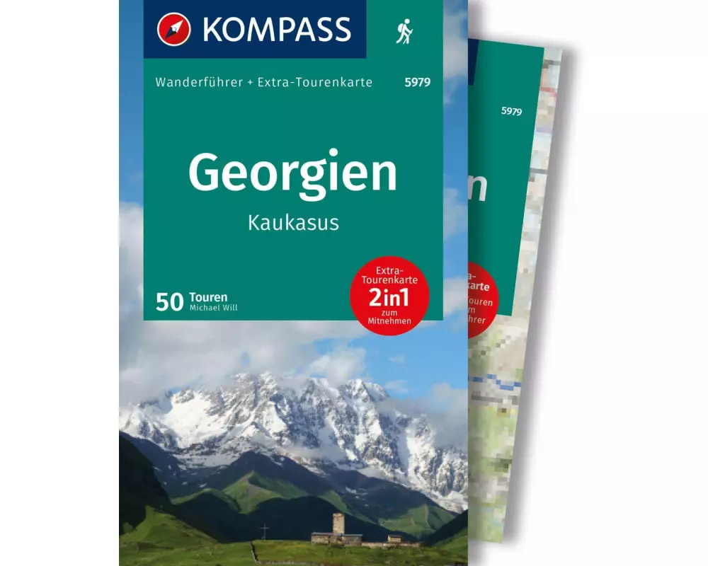 KOMPASS Wanderführer Georgien, Kaukasus, 50 Touren mit Extra-Tourenkarte