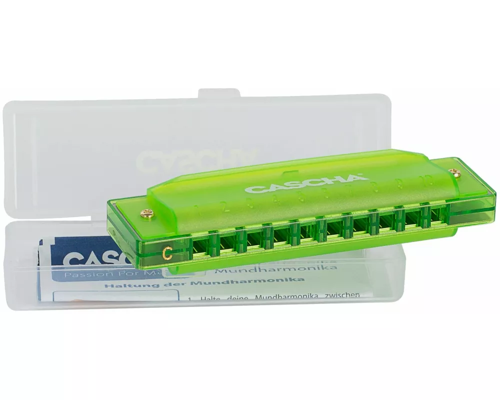 Fun Blues Mundharmonika Green (incl. hard case and flyer)