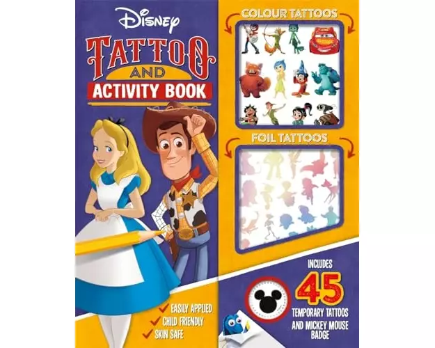 Disney: Tattoo and Activity Book