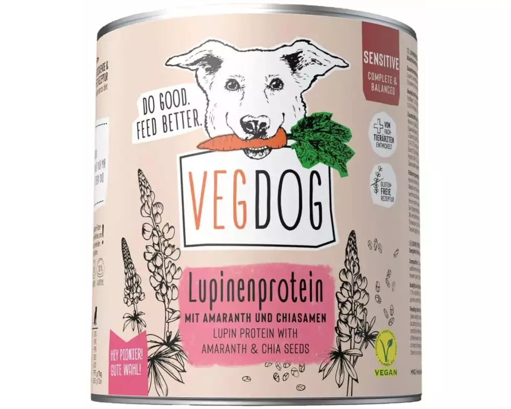 Vegdog Nassfutter Sensitive Lupinenprotein 800 g