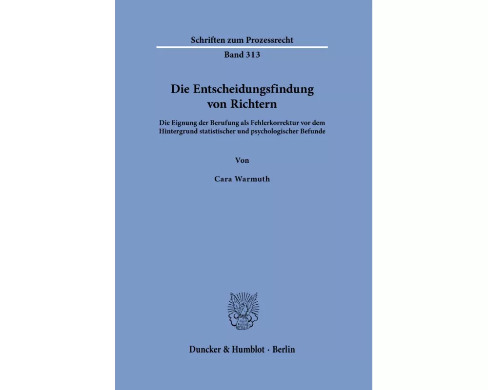 Die Entscheidungsfindung von Richtern