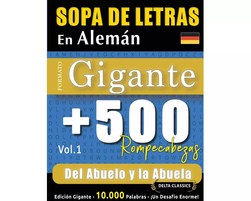 Sopa De Letras En AlemÁn Formato Gigante