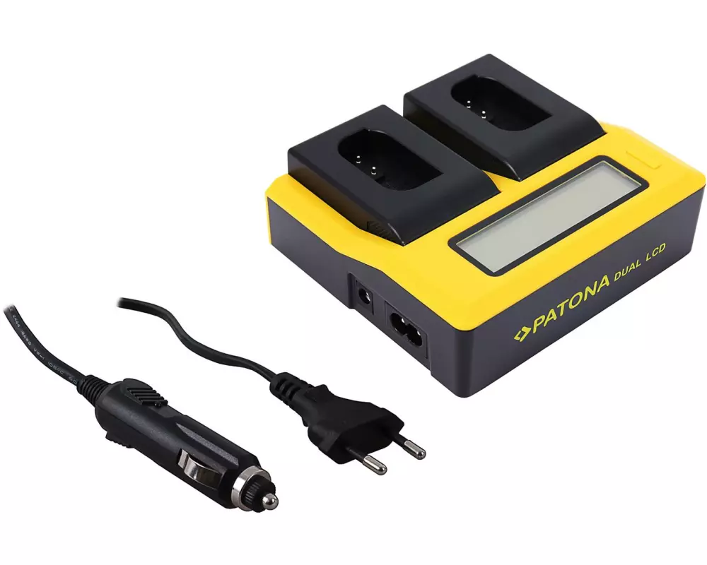 Patona Ladegerät Dual LCD USB – Panasonic DMW-BLK22