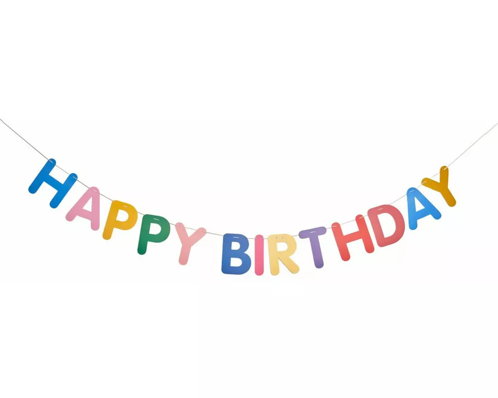 Girlande Happy Birthday, Magic Rainbow FSC MIX, 5m