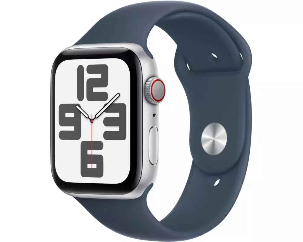 Apple Watch SE 2023 44 mm LTE Alu Sil. Sport Sturmblau M/L