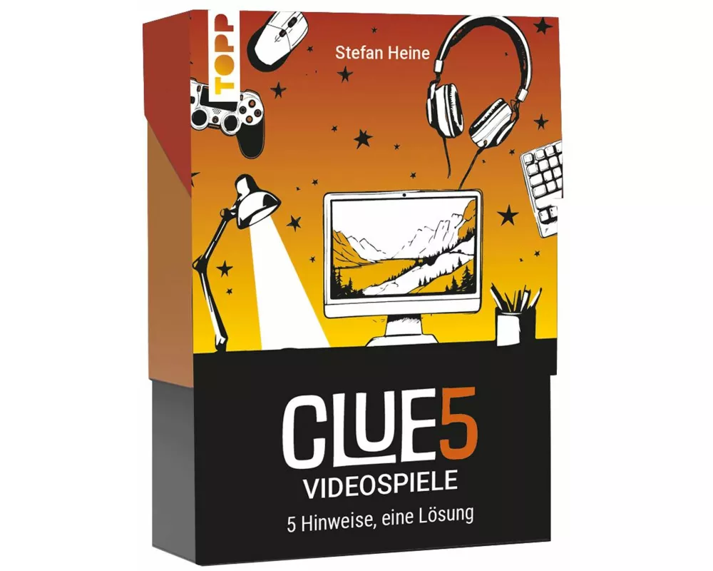CLUE5 #Videospiele. 5 Hinweise, nur eine Lösung. Das Trend-Quiz für deine Tasche