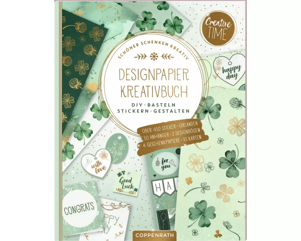 Designpapier-Kreativbuch Good Luck