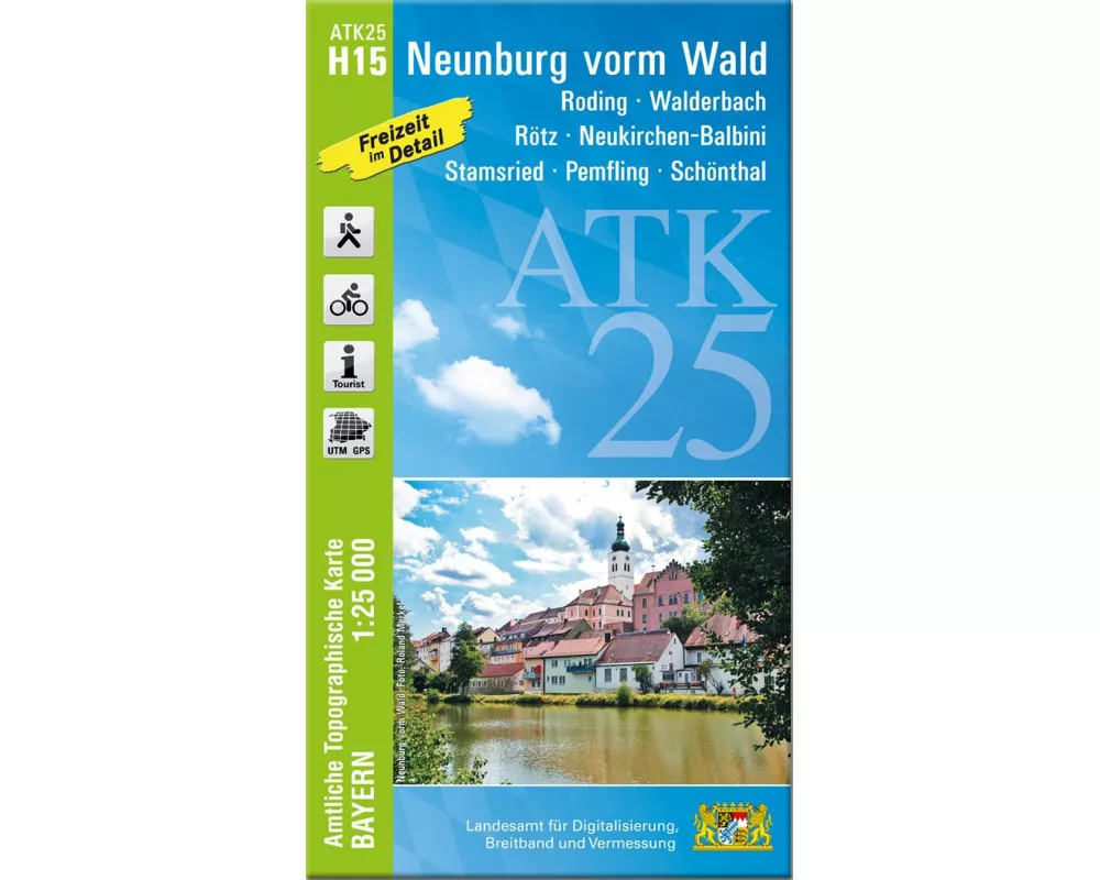 ATK25-H15 Neunburg vorm Wald (Amtliche Topographische Karte 1:25000)