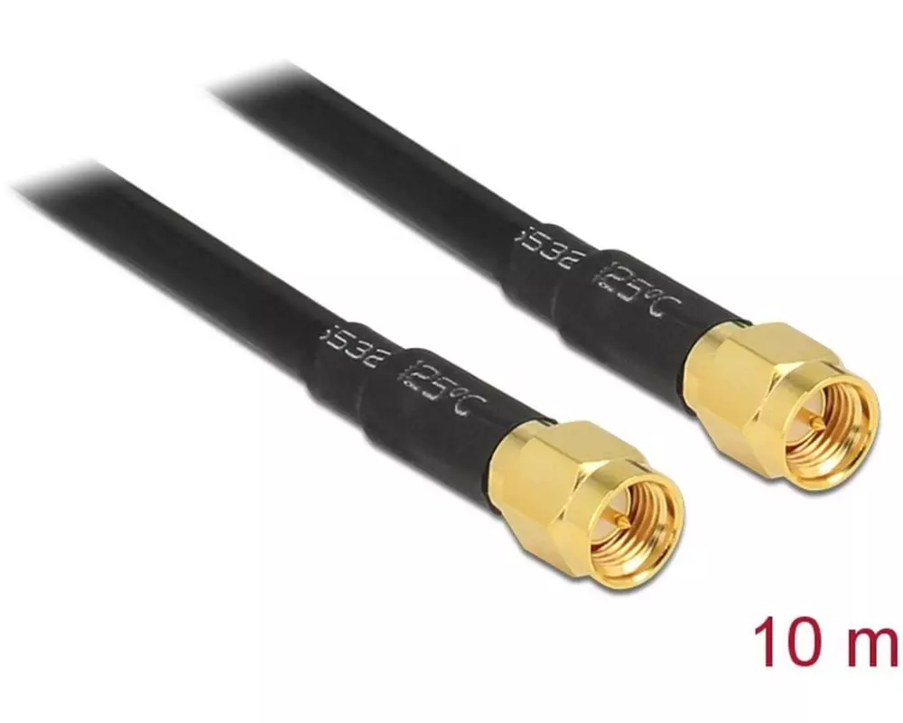 Delock Antennenkabel SMA zu SMA, 10 m
