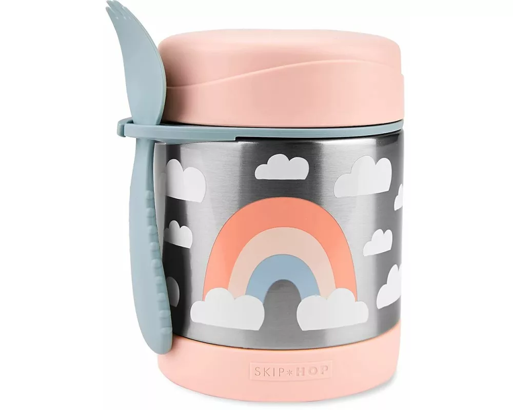 Skip Hop - Spark Style Edelstahl Warmhaltebox Regenbogen
