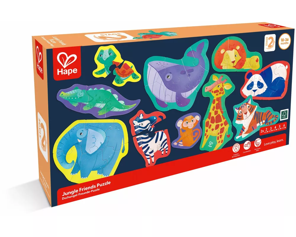 Hape - Dschungel-Freunde-Puzzle