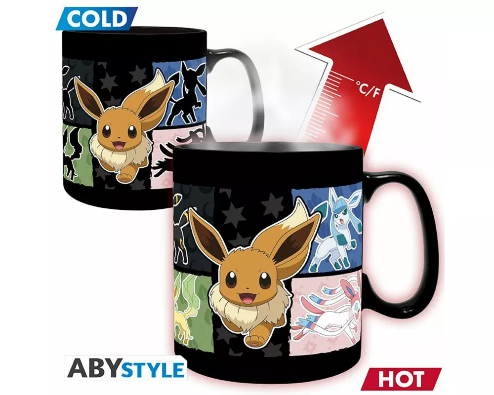 POKEMON - Mug Heat Change - 460 ml - Eevee - cardboard box