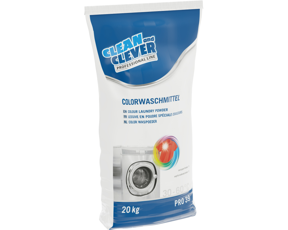 CLEAN AND CLEVER Colorwaschmittel PRO39 20kg 37647 Phosphatfrei