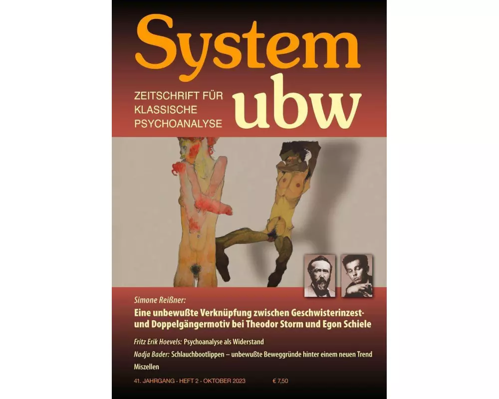 Eine unbewußte Verknüpfung zwischen Geschwisterinzest- und Doppelgängermotiv bei Theodor Storm und Egon Schiele