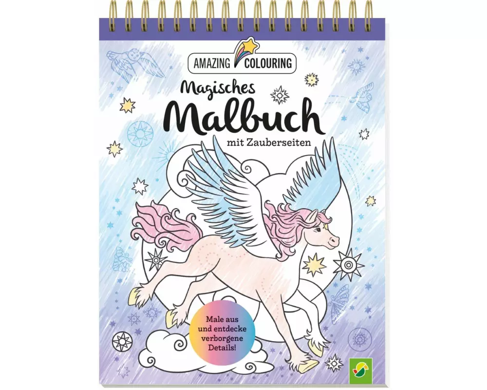 Magisches Malbuch mit Zauberseiten