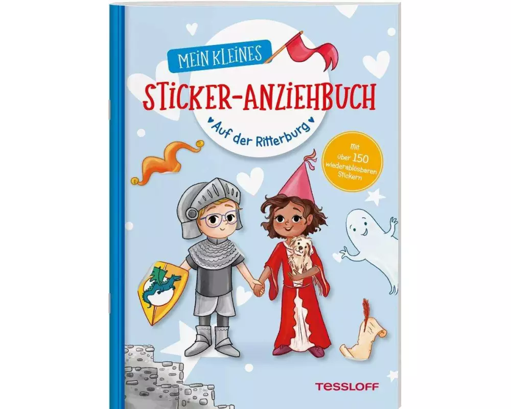 Mein kleines Sticker-Anziehbuch. Auf der Ritterburg