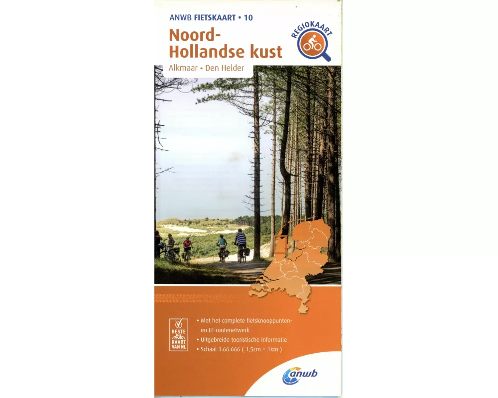 Noord-Hollandse kust (Alkmaar/ Den Helder) 1 : 66 666 (1,5cm = 1km)