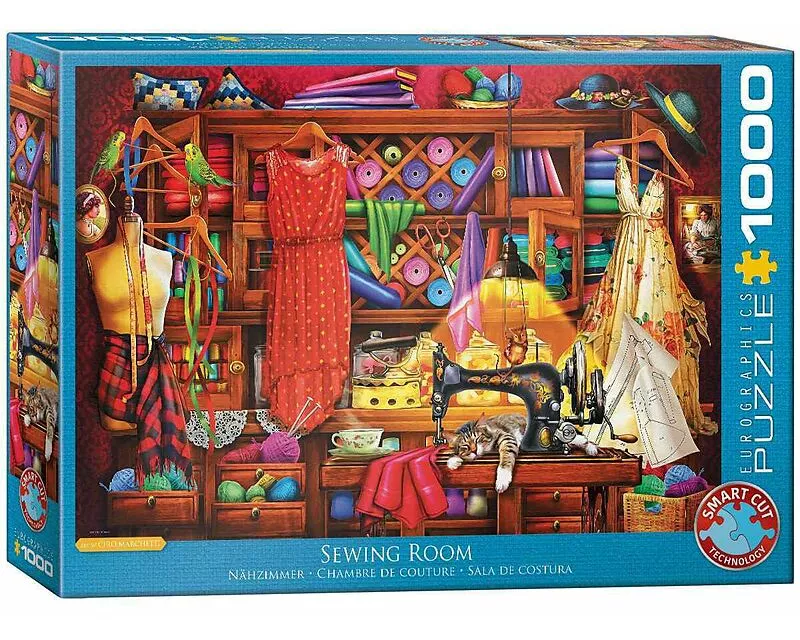 Puzzle 1000 Teile - Sewing Craft Room