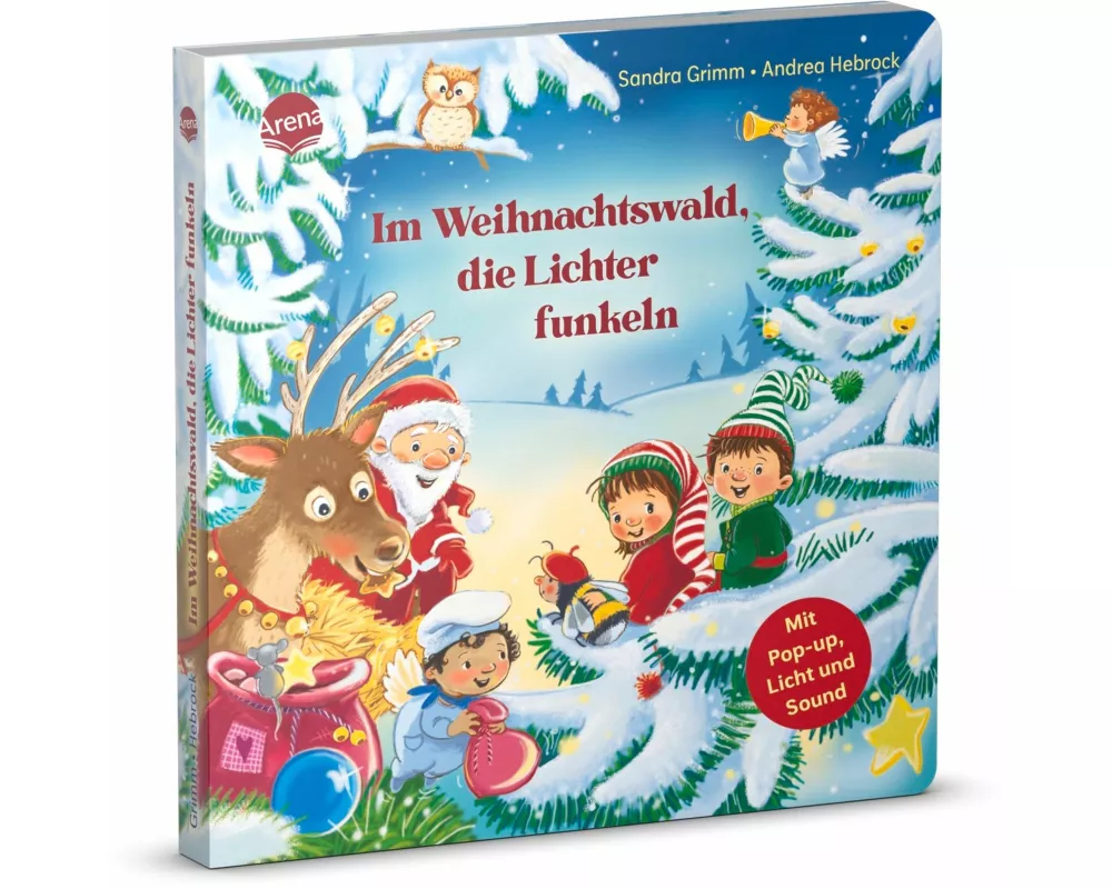 Im Weihnachtswald, die Lichter funkeln