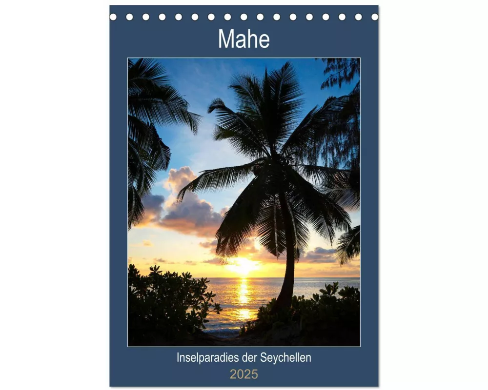Mahe - Inselparadies der Seychellen (Tischkalender 2025 DIN A5 hoch), CALVENDO Monatskalender