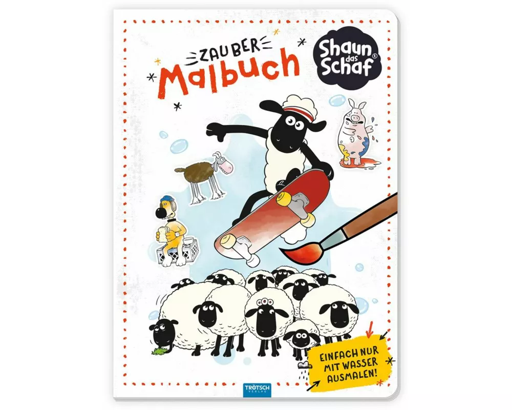 Trötsch Shaun das Schaf Zaubermalbuch