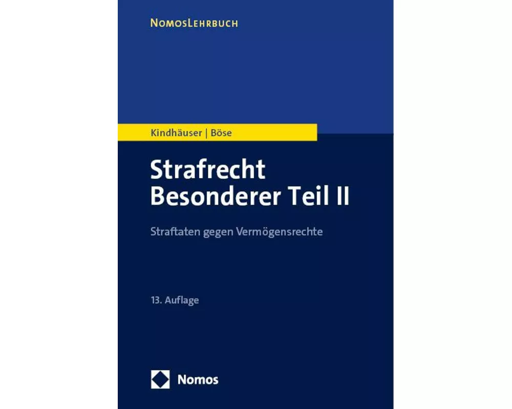 Strafrecht Besonderer Teil II