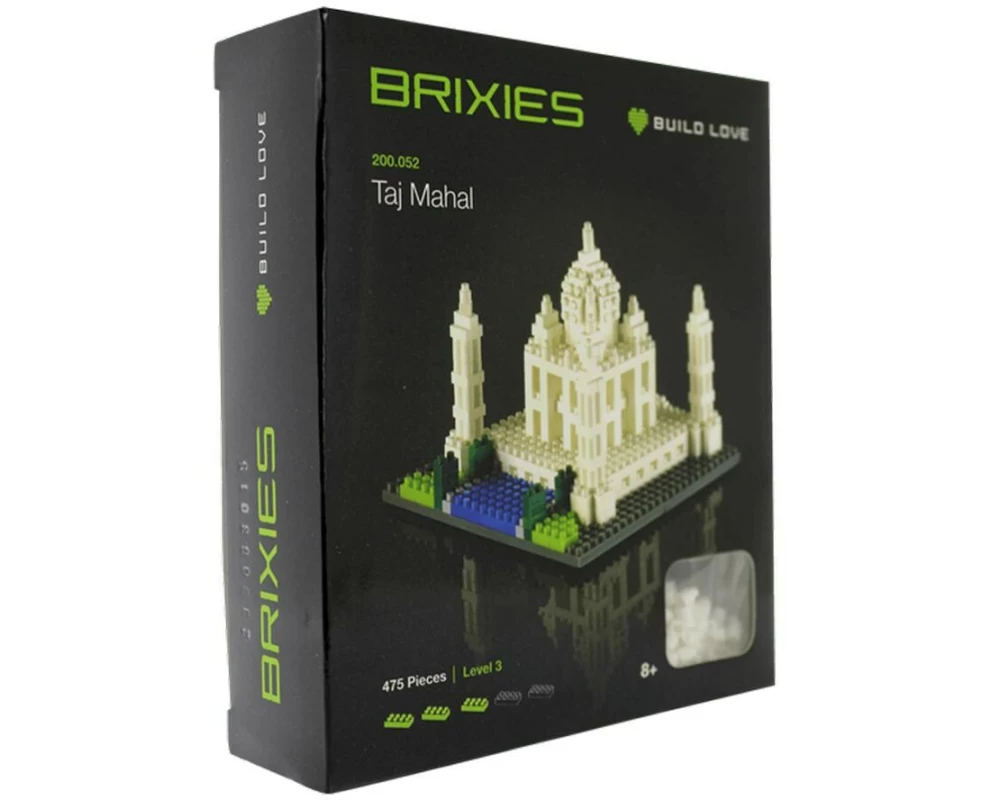 BRIXIES Bausteinmodell Taj Mahal aus 475 Bausteinen