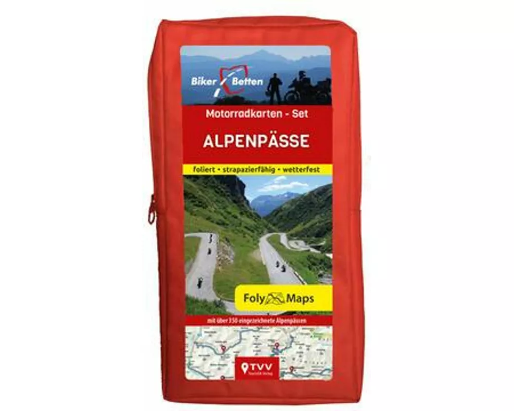 Motorradkarten-Set Alpenpässe