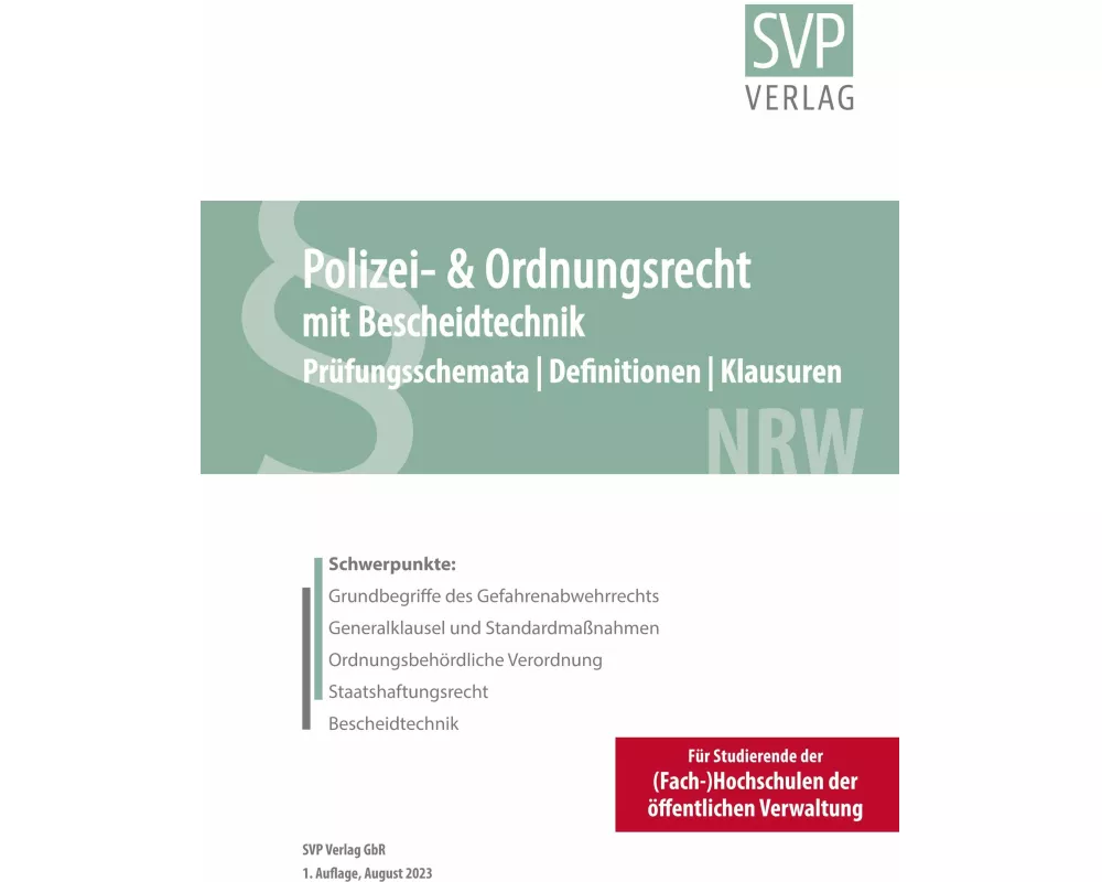 Polizei- und Ordnungsrecht