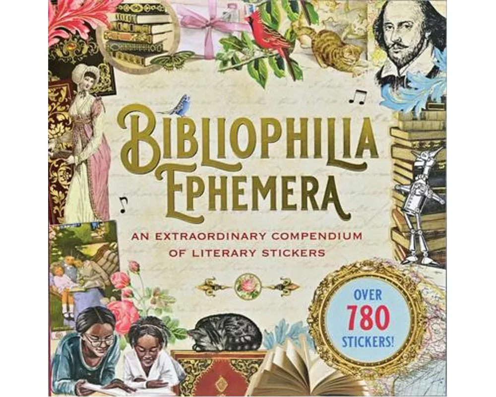 Bibliophilia Ephemera Sticker Book (Over 780 Stickers)