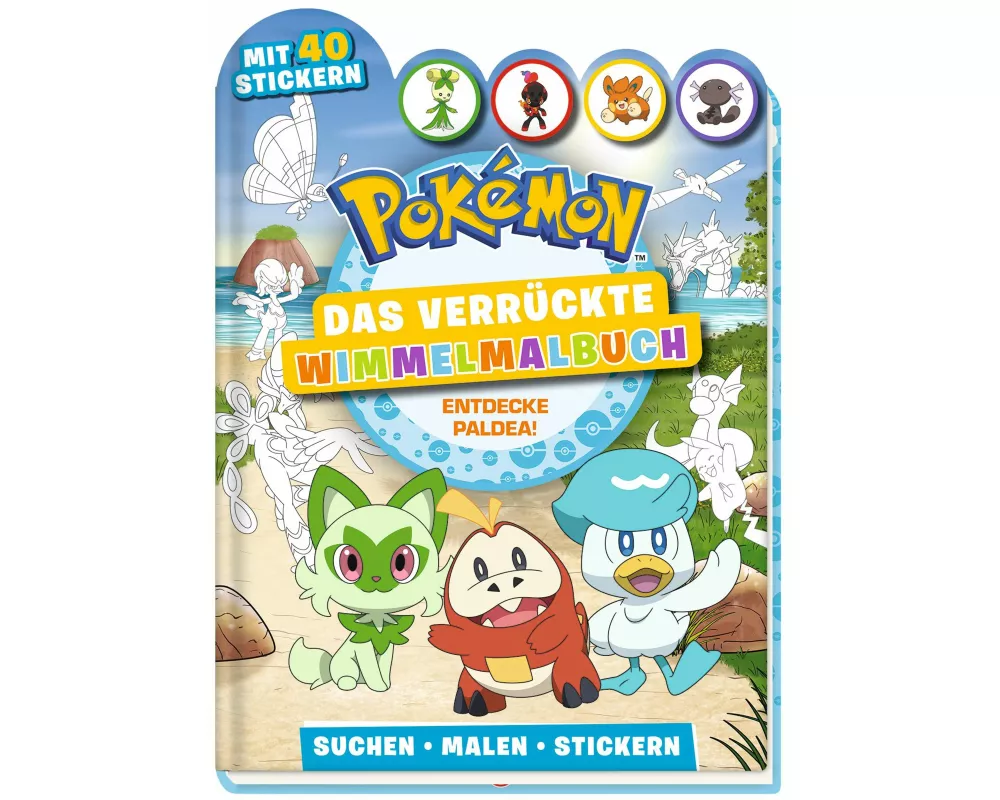 Pokémon: Das verrückte Wimmelmalbuch - Entdecke Paldea!