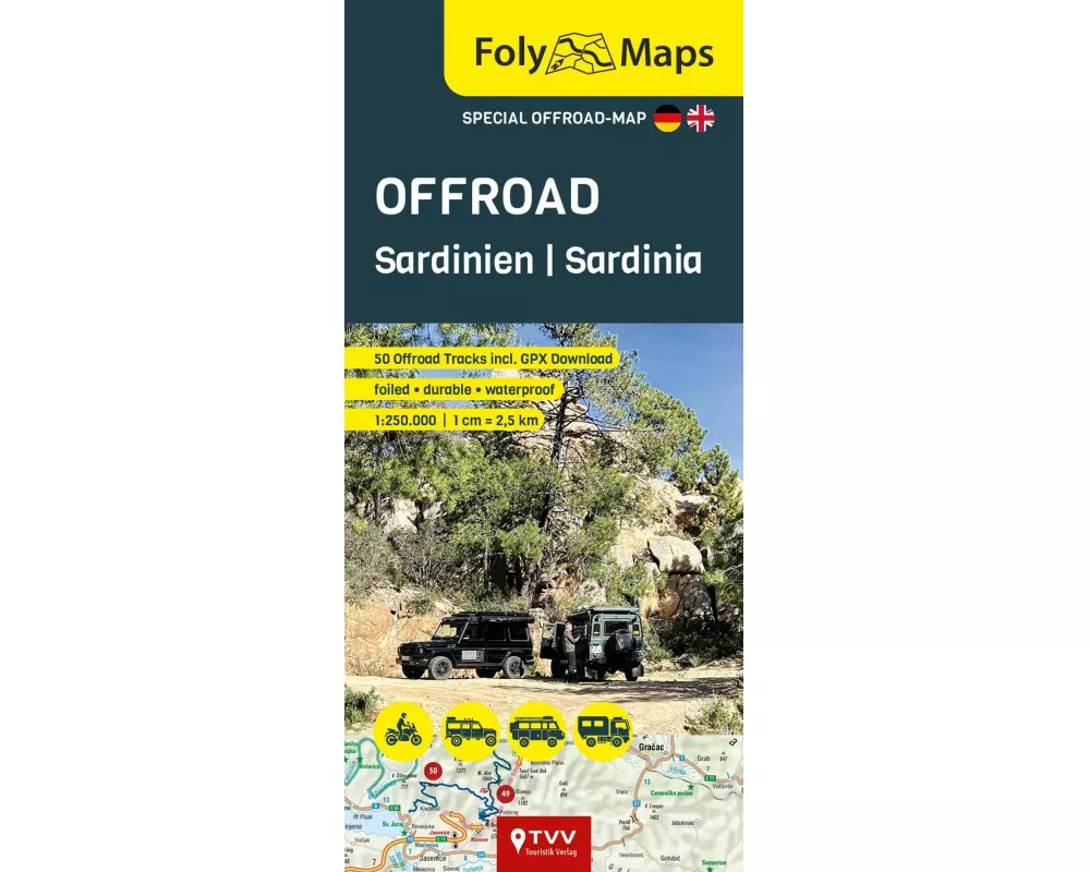 FolyMap OFFROAD Sardinien 1:275 000