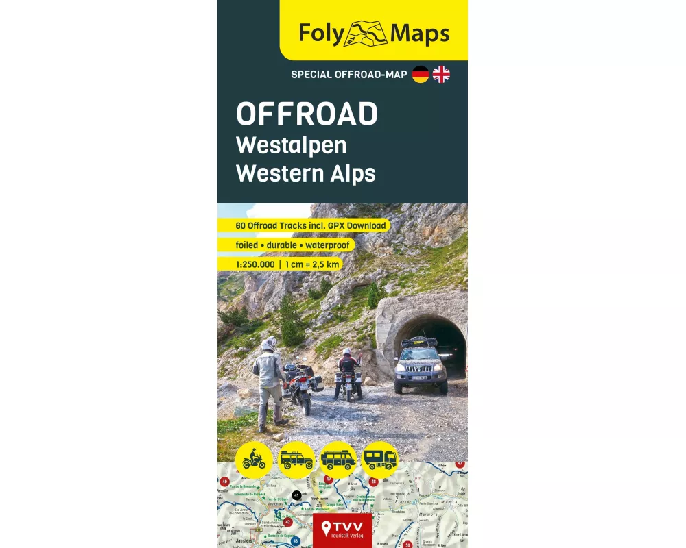 FolyMaps OFFROAD Westalpen 1:250 000