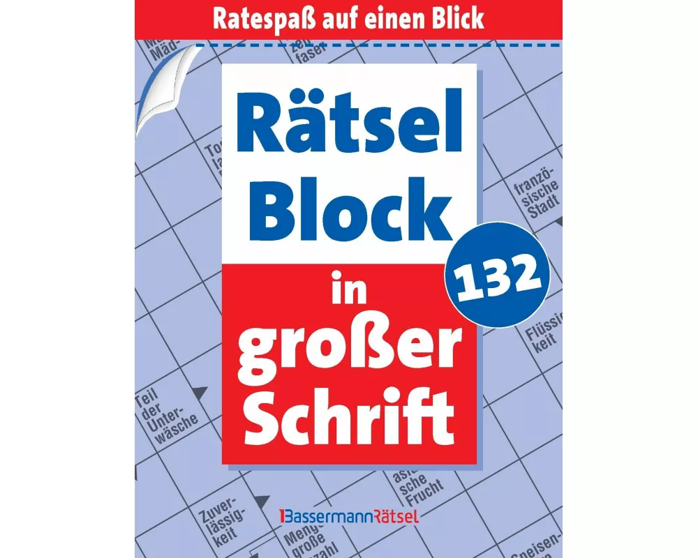 Rätselblock in großer Schrift 132 (5 Exemplare à 2,99 €)