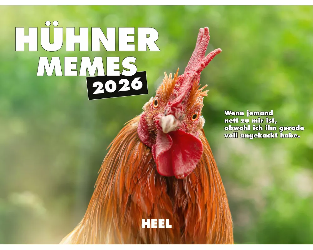 Kalender Hühner Memes 2026 Eintragkalender