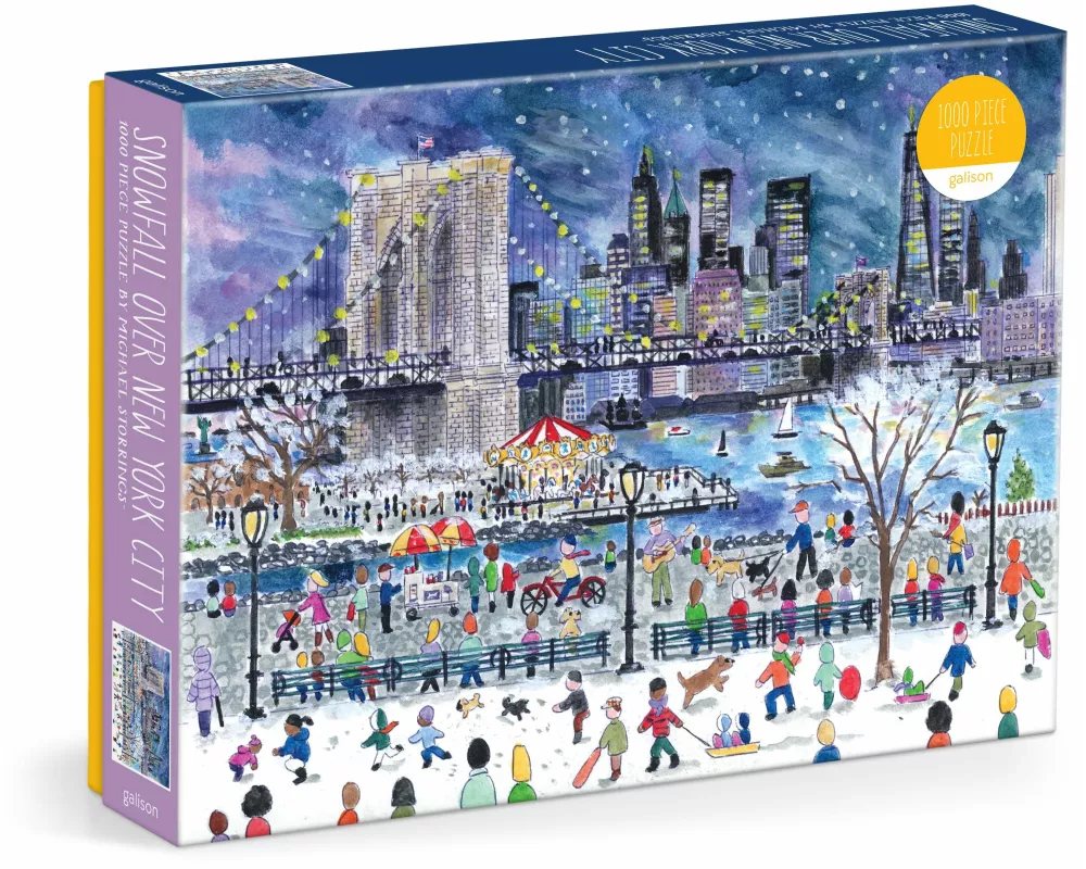 Michael Storrings Snowfall Over New York City 1000 Piece Puzzle
