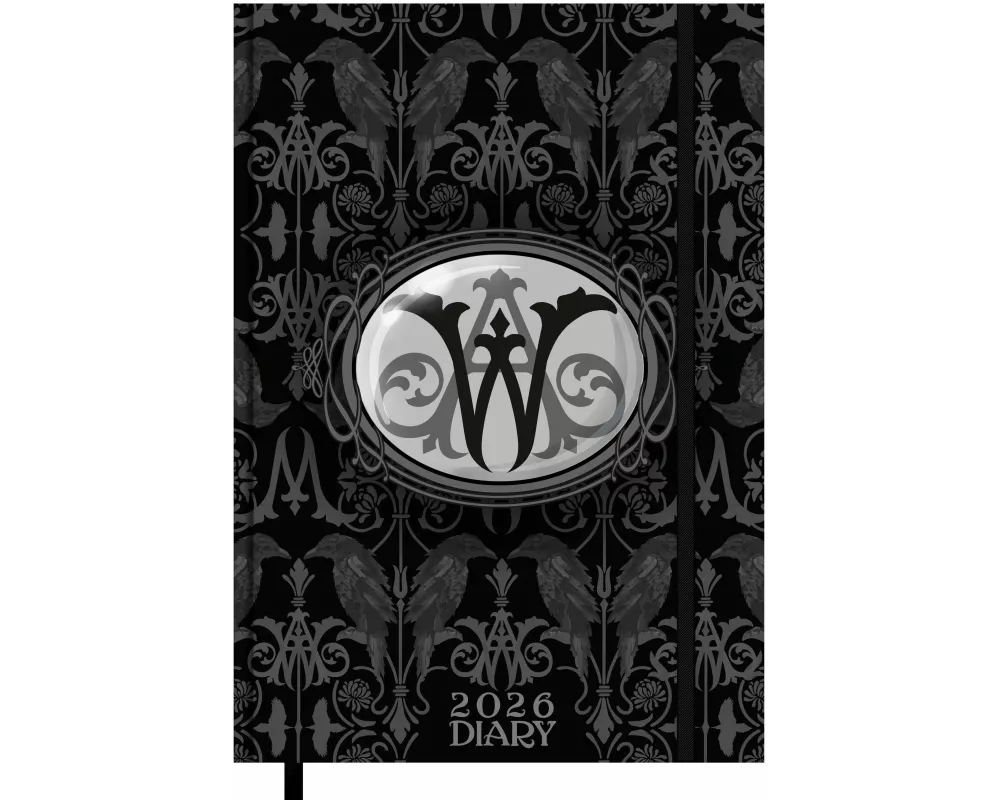 Pyramid - WEDNESDAY 2026 – Buchkalender A5 (15×21 cm) mit wöchentlichen Motiven & Zitaten von Wednesday Addams, Planer für Schule, Uni, Büro & Fans de