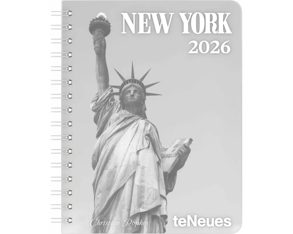 teNeues - New York Diary 2026 – Buchkalender & Taschenkalender 16,5x22 cm | Wochenkalender für New-York-Fans, Beruf & Schule